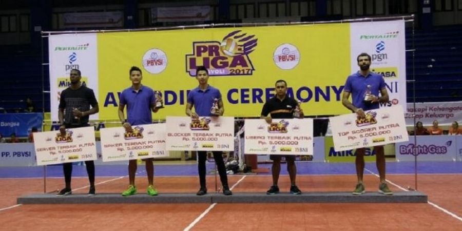 Daftar Peraih Penghargaan Kategori Individu pada Proliga 2017