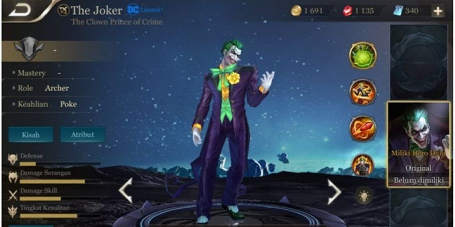 Karakter Antagonis Ikonik DC Comics, The Joker, Hadir pada Garena AOV