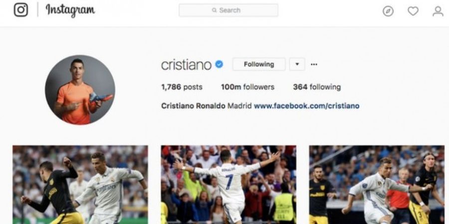 Mengejutkan, Influencer Instagram Nomor 1 Dunia Ini Ternyata Follower Cristiano Ronaldo