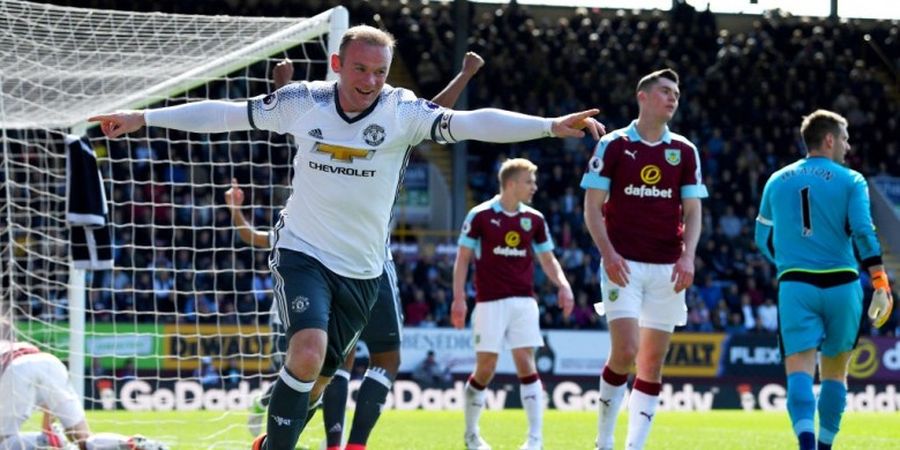 Rooney Cetak Gol Ke-251, Man United Akhiri Kutukan 41 Tahun di Turf Moor