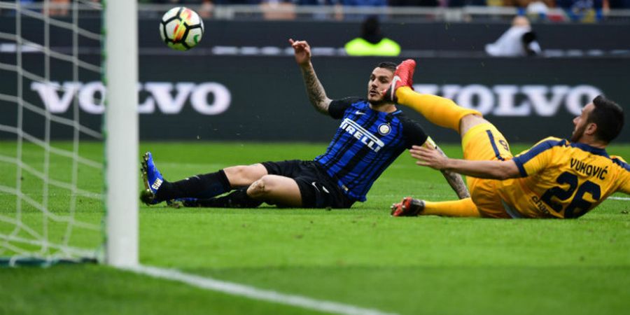 Gol 35 Detik Mauro Icardi Warnai Kemenangan Mudah Inter Milan atas Hellas Verona