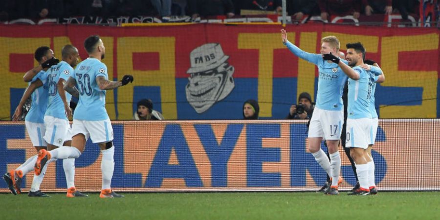 Hasil Akhir FC Basel Vs Manchester City - The Citizen Pesta 4 Gol