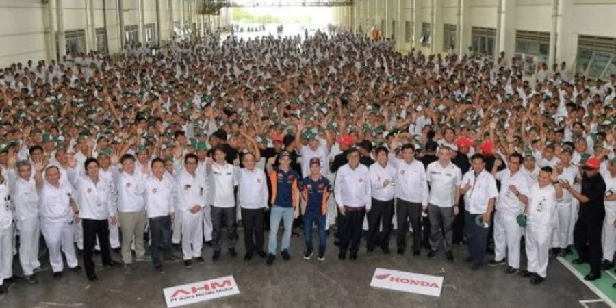 Marquez dan Pedrosa Mampir ke Pabrik Motor PT Astra Honda Motor