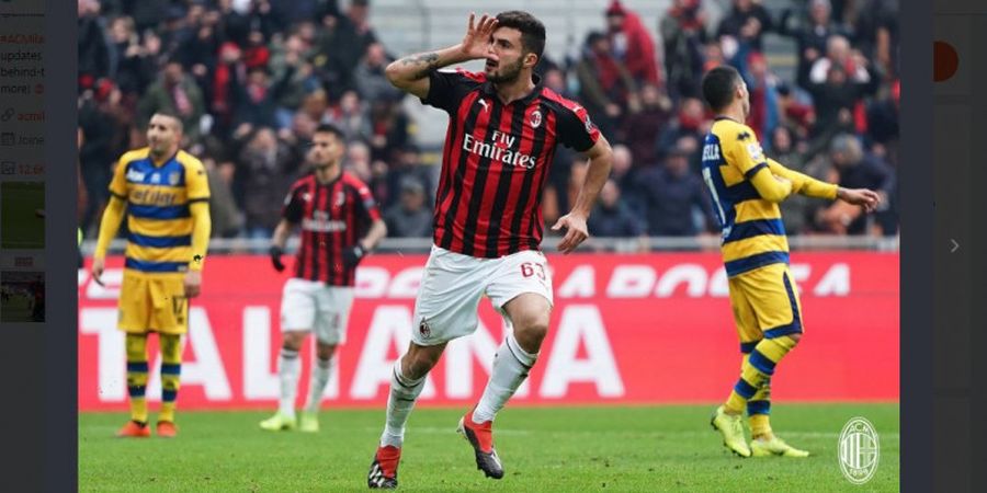 Hasil Liga Italia - Diwarnai VAR, AC Milan Comeback Atasi Parma