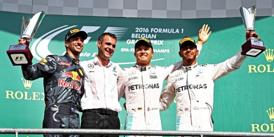 Klasemen Sementara Formula 1 2016 Setelah GP Belgia