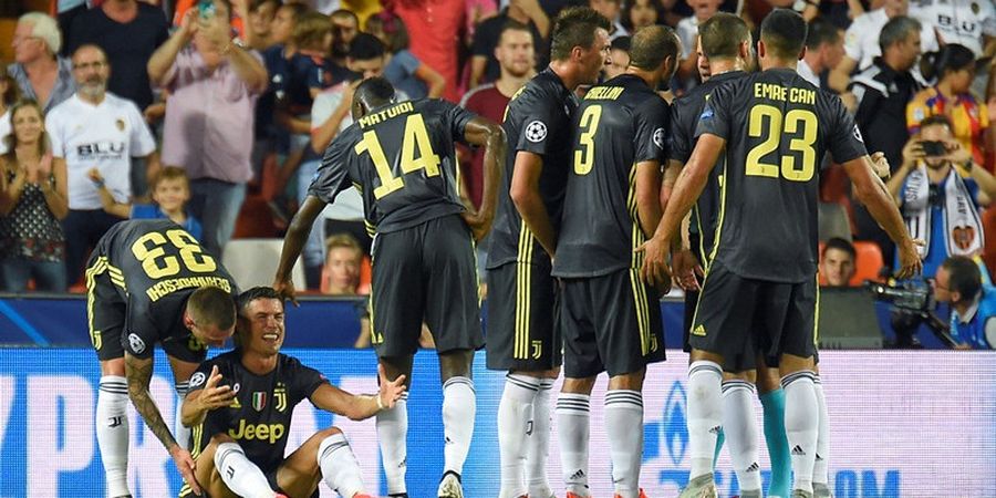 Hasil Liga Champions - Ronaldo Nangis Kena Kartu Merah, Juventus Menang