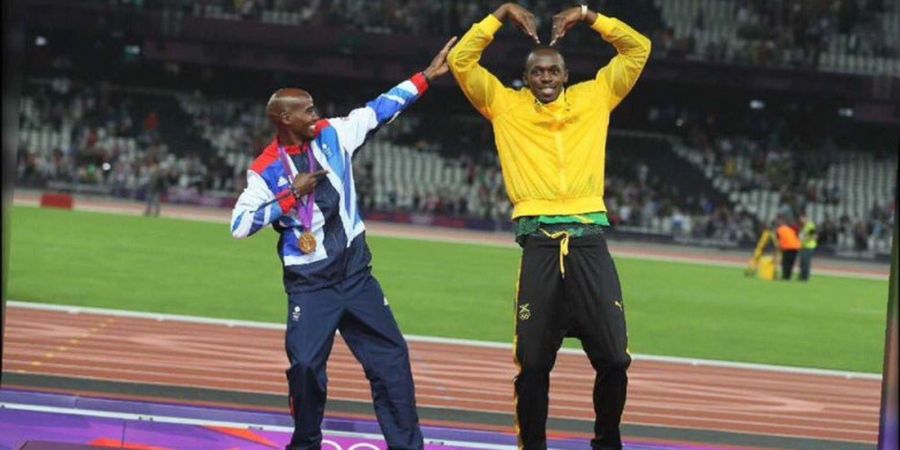 Akhir Karier Usain Bolt dan Mo Farah, Tangis dan Senyuman di Antara Keduanya
