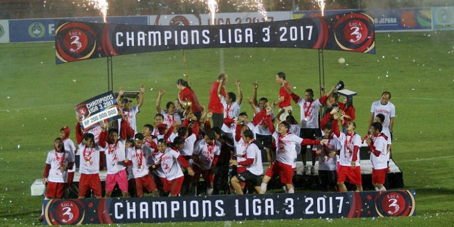 Blitar United Juarai Liga 3 Musim 2017 dan Obati Kekecewaan Dua Saudara Tuanya