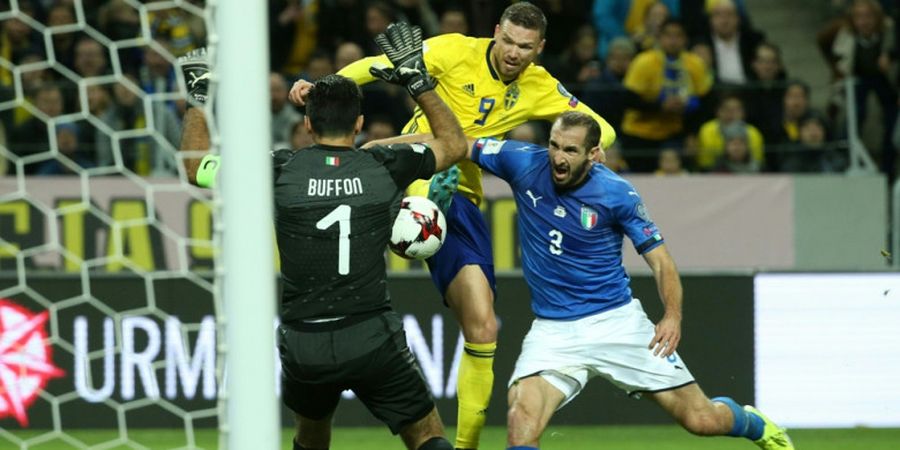 Swedia Vs Italia - Alot di Paruh Pertama