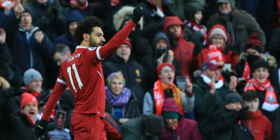 Hasil Babak I Liverpool Vs Watford - The Reds Unggul 2 Gol Lewat Kaki Terlemah Mohamed Salah