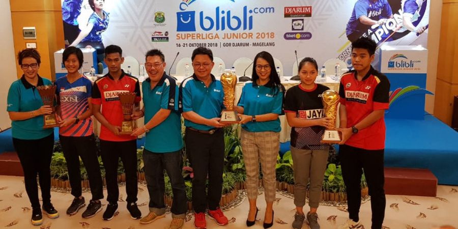 Para Pebulu Tangkis Muda Asah Mental Beregu di Blibli.com Superliga Junior 2018