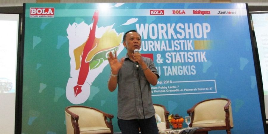 Manajer Kompasiana Berbagi Ilmu di Workshop Jurnalistik dan Statistik Bulu Tangkis