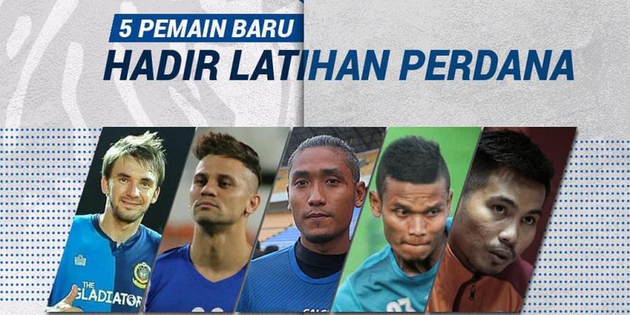 Arema FC Datangkan 5 Pemain Baru, 3 Sudah Resmi dan 2 Masih Trial