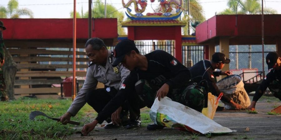 Sambut Asian Games 2018, Begini Cara Kodim 0418 dan Polresta Palembang