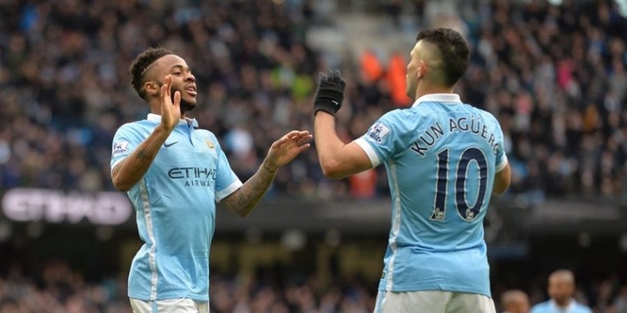 Sterling Belajar Cetak Gol dari Aguero