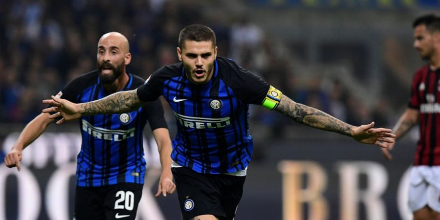 Cetak Hat-trick Kontra AC Milan, Mauro Icardi Sejajarkan Diri dengan Legenda Inter Milan