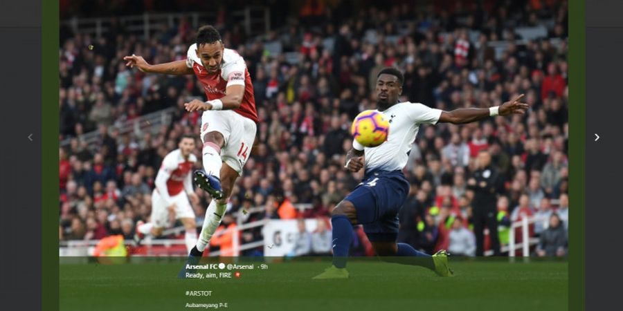 Pelatih Arsenal Tantang Aubameyang Jadi Top Scorer Liga Inggris