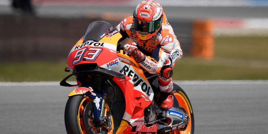 Hasil Kualifikasi MotoGP Belanda 2018 - Ungguli Rossi, Marquez Sukses Rebut Pole Position Kedua pada Musim Ini