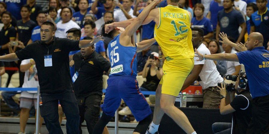 Bagaikan Pertandingan Smackdown, Basket Filipina vs Australia Berakhir Adu Pukul