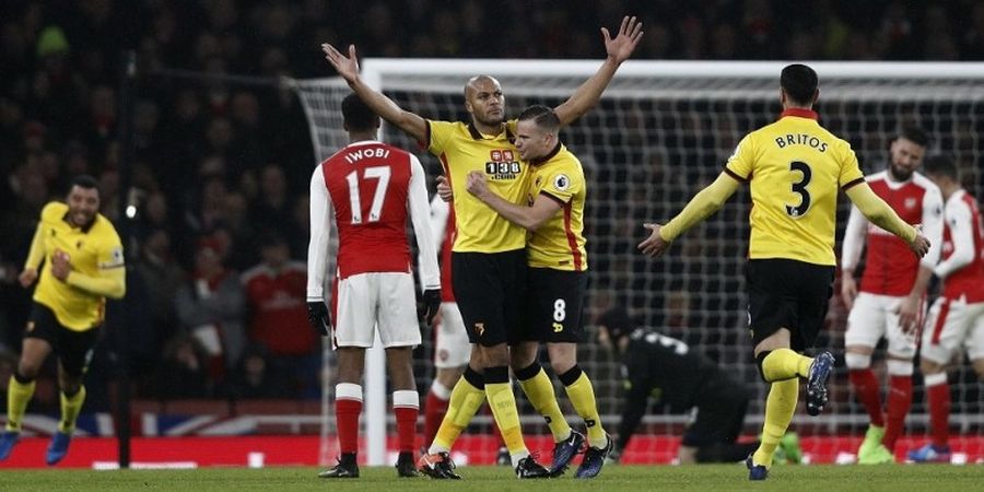 Ditaklukkan Watford, Arsenal Gagal Pangkas Jarak dengan Chelsea