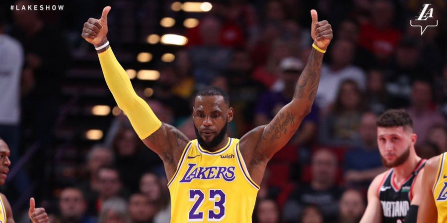 Hasil NBA 2018/19 - LeBron James Bawa LA Lakers Curi Kemenangan di Portland