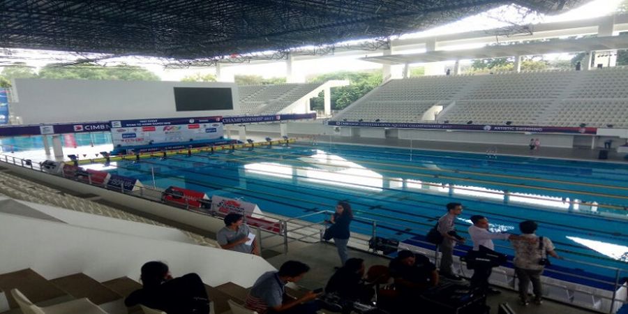 Jelang Asian Games 2018 - Test Event Akuatik Dilakukan di Kolam Renang Baru GBK