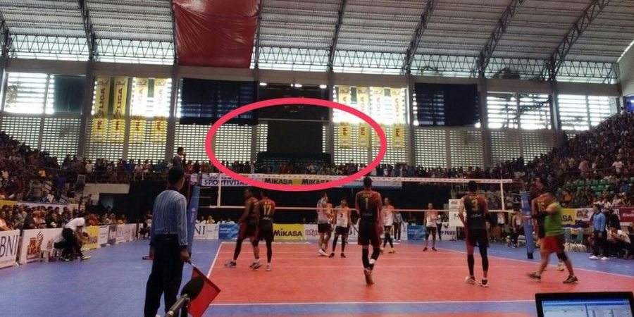 Final Four Proliga 2018 - Papan Skor Mati dan Kartu Kuning Warnai Sengitnya Set Pertama Palembang BSB Vs Jakarta BNI Taplus