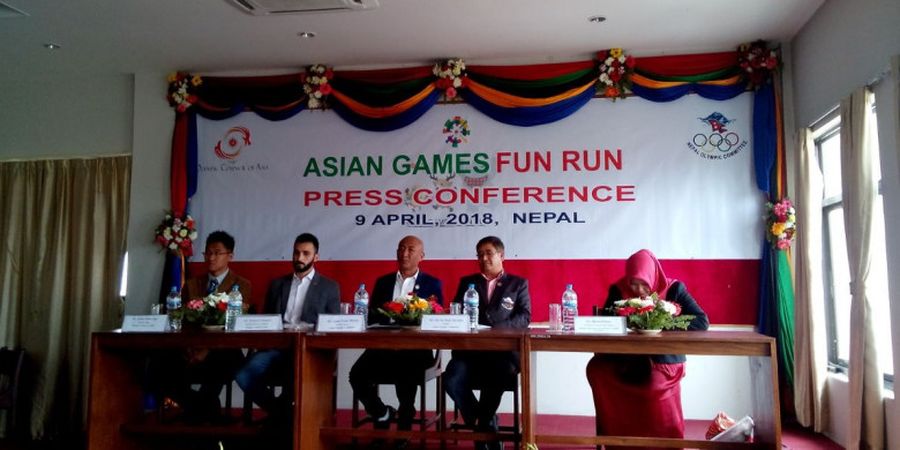 Asian Games 2018 Fun Run Dilangsungkan di Nepal