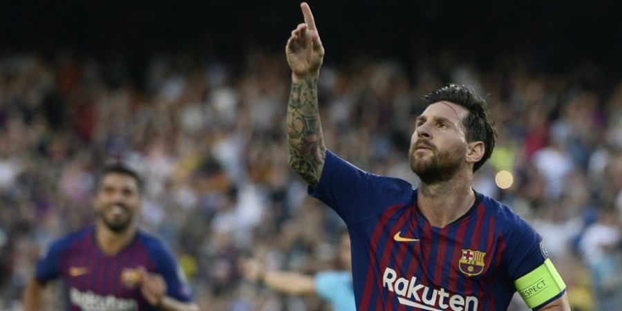 Hasil Babak I - Tendangan Bebas Lionel Messi Bawa Barcelona Ungguli PSV
