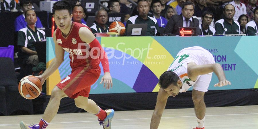 Test Event Asian Games 2018 - Revans atas India, Tim Basket Putra Indonesia Raih Medali Emas