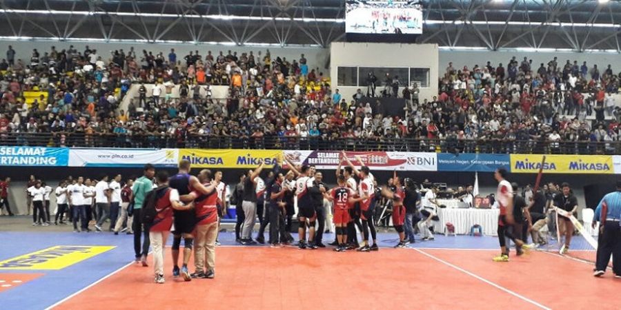 Proliga 2018 - Tim Putra Samator Jadi Kampiun Setelah Tumbangkan Bank Sumsel