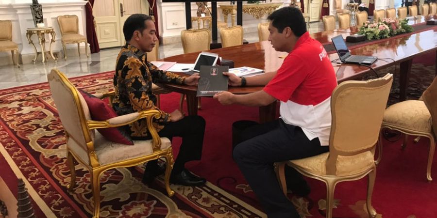 Panitia Piala Presiden Laporkan Penyelenggaraan Fase Grup ke Presiden Jokowi