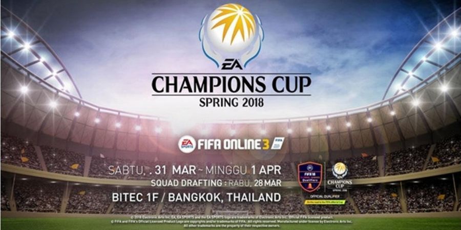 4 Pemain Wakili Indonesia pada EA Champions Cup Spring 2018 di Bangkok