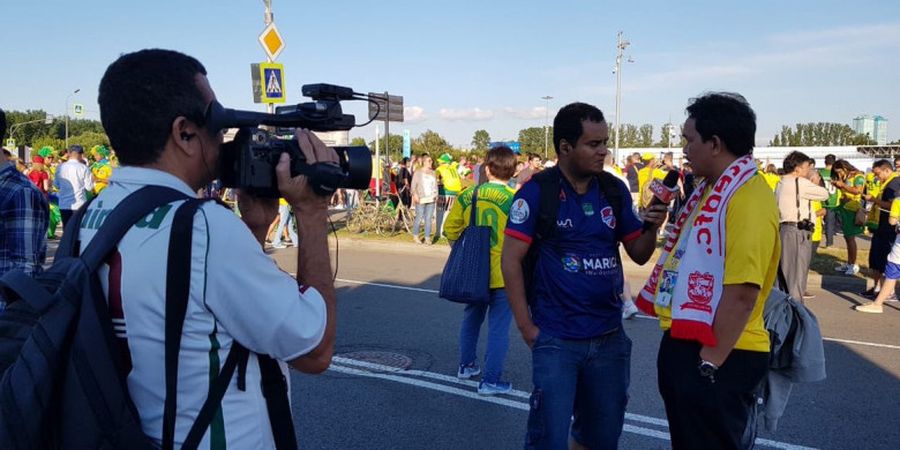 Dukung Neymar Cs di Rusia, Presiden Madura United Dihujani Pertanyaan oleh Jurnalis Brasil