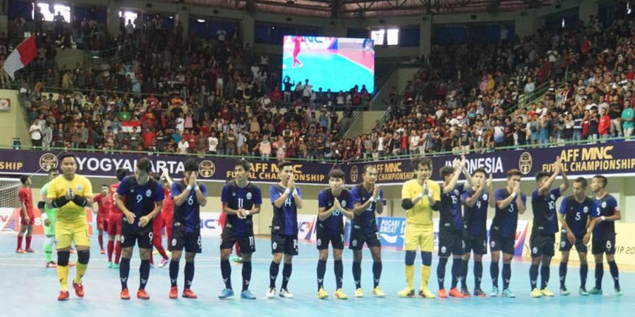 Timnas Futsal Kamboja Dapat Apresiasi dari Suporter Indonesia