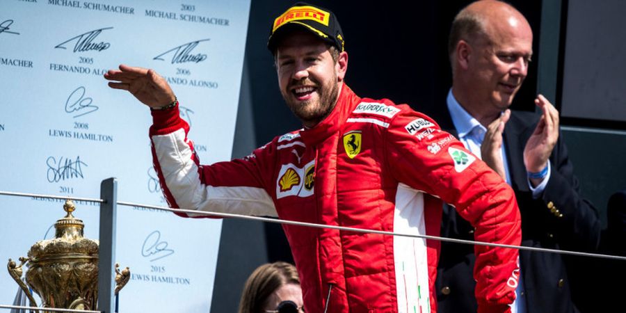 Balapan GP Italia Belum Mulai, Sebastian Vettel Sudah Sukses Buat Sayap Depannya Ringsek