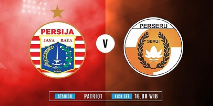 Persija Vs Perseru - Ini Susunan Pemain Kedua Tim di Pekan Ke-24 Liga 1