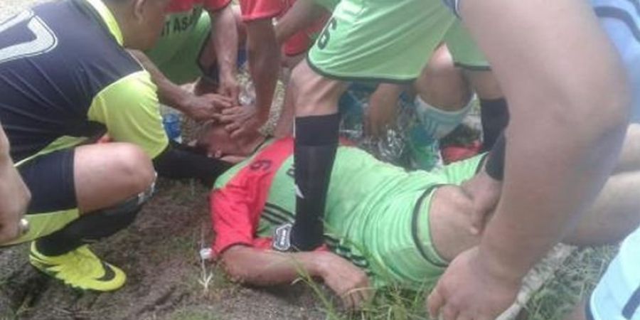 VIDEO - Detik-detik Meninggalnya Pemain Sepak Bola Amatir di Sumatera Selatan karena Tak Ada Tim Medis