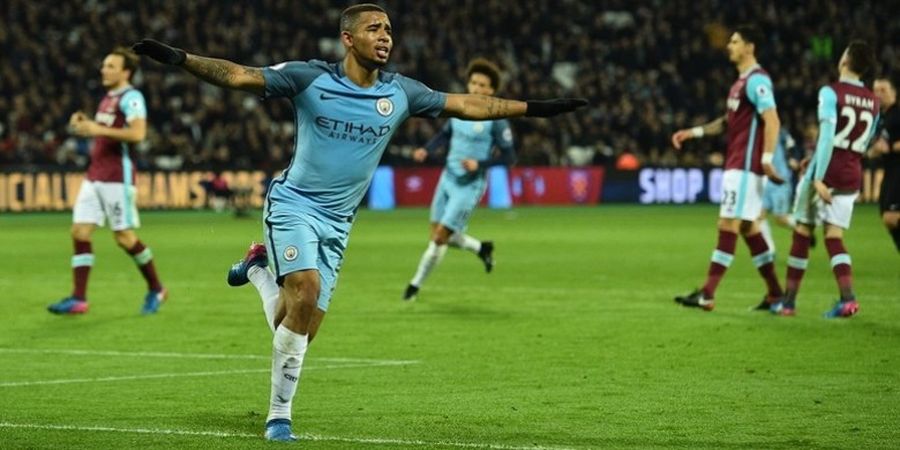 Berkat Gabriel Jesus, Man City Gunduli West Ham United