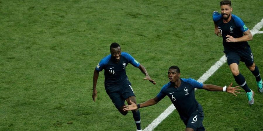 Final Piala Dunia 2018 - Paul Pogba Cetak Gol Bersejarah