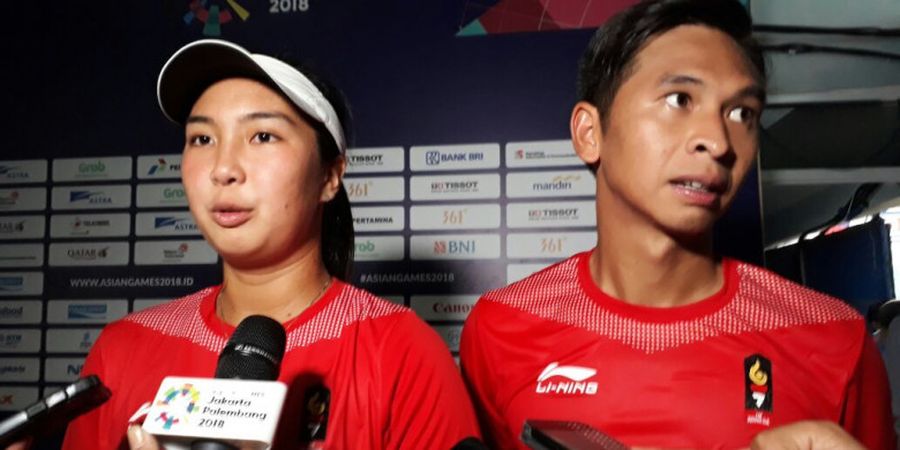 Tenis Asian Games 2018 - Riuhnya Penonton Warnai Laga Christopher Rungkat/Aldila Sutjiadi pada Babak 16 Besar