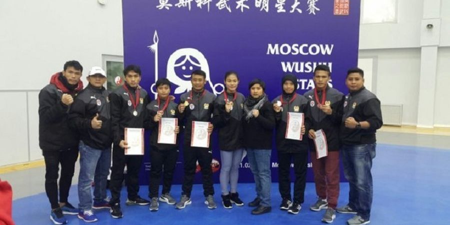 Tiga Medali Emas Berhasil Direbut Tim Wushu Indonesia di Rusia