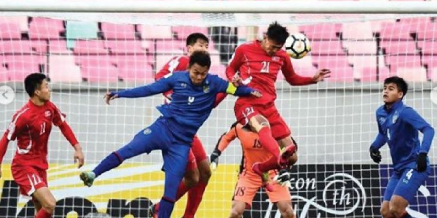 Sepak Bola Asian Games 2018 - Babak Pertama Usai, Timnas U-23 Thailand Ditahan Imbang Tim Juru Kunci Grup B