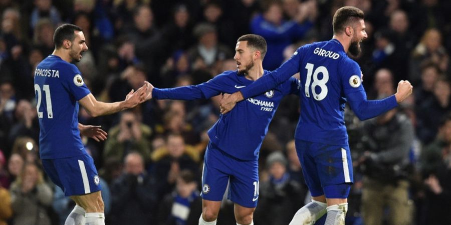 Susunan Pemain Chelsea Vs Hull City - Tanpa Eden Hazard, The Blues Andalkan Wilian dan Pedro untuk Sokong Olivier Giroud