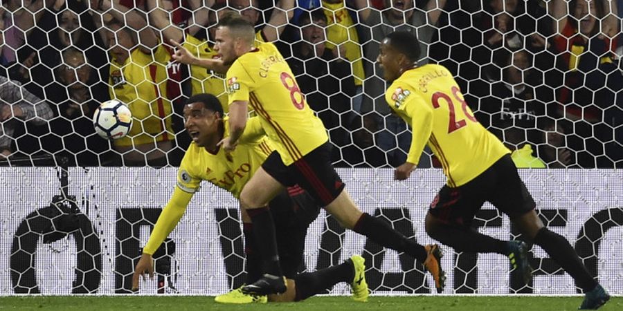 Hasil Liga Inggris - Dua Tembakan on Target Dua Gol, Watford Sukses Tekuk Arsenal