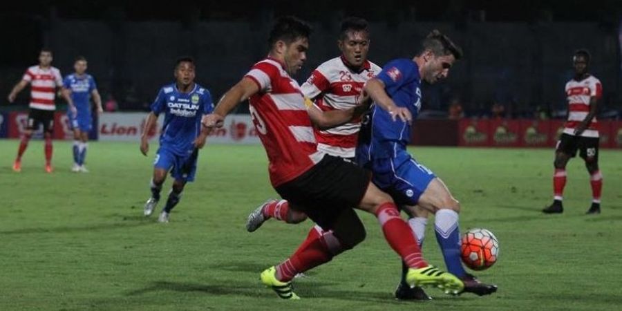 Ahmad Bustomi Dimainkan, Madura United Kalahkan Persib