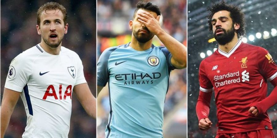 Layakkah Mohamed Salah, Sergio Aguero, dan Harry Kane Jadi Trio Serangan Terbaik Liga Inggris 2017-2018?