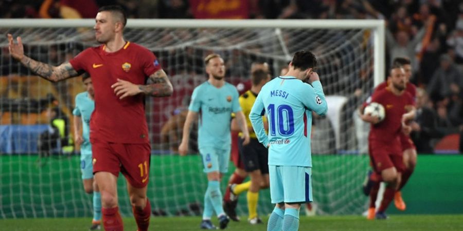 Hasil AS Roma Vs Barcelona - Serigala Ibu Kota Sukses Singkirkan Barcelona Lewat Comeback Luar Biasa