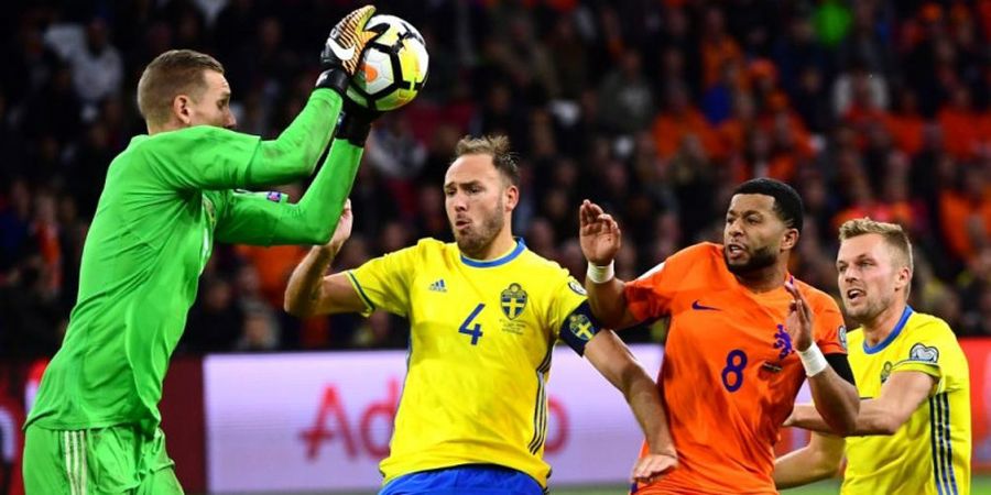 Swedia Vs Italia - Resep Jitu Tuan Rumah ke Piala Dunia 2018: Tak Kebobolan, Lolos!