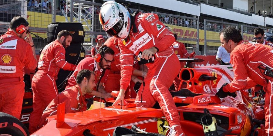 F1 GP Amerika 2017 - Sulit Jadi Juara, Sebastian Vettel Coba Menghibur Diri